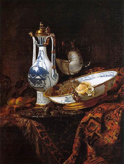Willem Kalf Still-Life with an Aquamanile, Fruit, and a Nautilus Cup china oil painting image